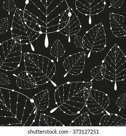 Abstract Leafs Background. Vector