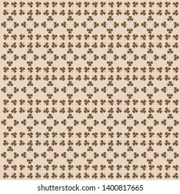 
Abstract leafy spring pattern,  leaves on brown background