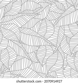 Abstract leave background pattern vector. Tropical leaf design wallpaper. Botanical texture for print, wall arts, and wallpaper.