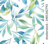 Abstract Leave design. Pattern with leave seamless. Grunge textured abstract art vector  with flower and plants in watercolor style.