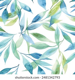 Abstract Leave design. Pattern with leave seamless. Grunge textured abstract art vector  with flower and plants in watercolor style.