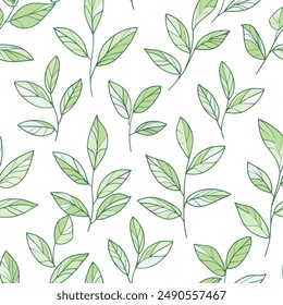 Abstract Leave design. Pattern with leave seamless. Grunge textured abstract art vector  with flower and plants in watercolor style.