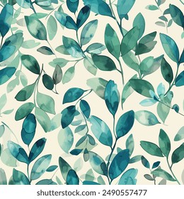 Abstract Leave design. Pattern with leave seamless. Grunge textured abstract art vector  with flower and plants in watercolor style.