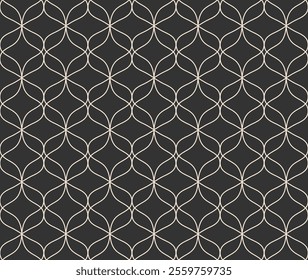 Abstract leaves art deco seamless patterns. Vector geometric background. Decorative illustration for fabric, textile, etc.