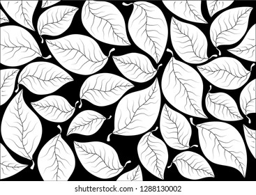 Abstract leaves background