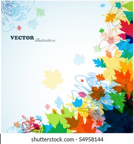 Abstract leaves background