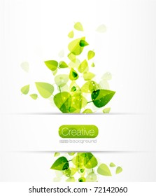 Abstract leaves background