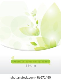 Abstract leaves background eps 10