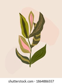 Resumen hojas de fondo ilustración vectorial dibujo manual diseño 