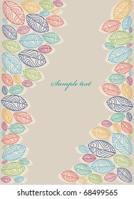abstract leaves background. vector illustration