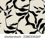 abstract leaves graphic tees for girl design patterns