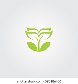 Abstract Leaves Logo