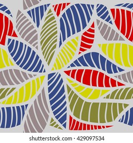 abstract leaves pattern
