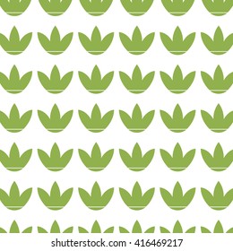 Abstract leaves pattern on a white background.