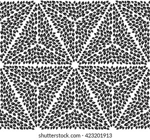 Abstract leaves pattern. Seamless vector.