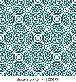 Abstract leaves pattern. Seamless vector.