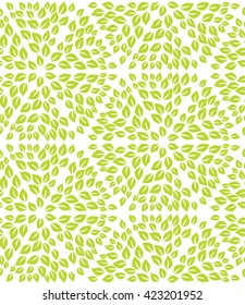 Abstract leaves pattern. Seamless vector.