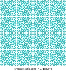 Abstract leaves pattern. Seamless vector.
