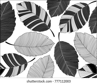 Abstract leaves pattern. abstract striped leaves on a white background. - Illustration
Autumn, Textile, Plant, Season, Textile,Mosaic