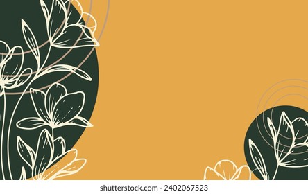 abstract leaves pattern. Vector Illustration.	