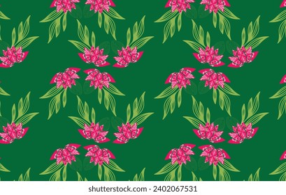 abstract leaves pattern. Vector Illustration.	