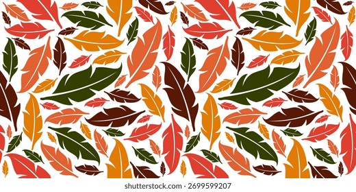 Diseño de patrón de hojas Abstractas sin costuras. Fondo orgánico de la hoja
