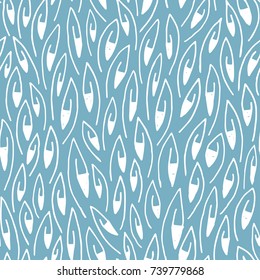 Abstract leaves seamless pattern design. Elegant foliage backdrop.