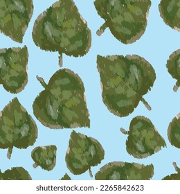 Abstract leaves seamless pattern designwallpaper, wrapping paper