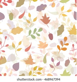 Abstract leaves seamless pattern. Hand drawn leaf texture. Perfect for printing on
wallpaper or fabric.