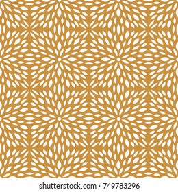 Abstract leaves seamless pattern. Mandala floral circle background.