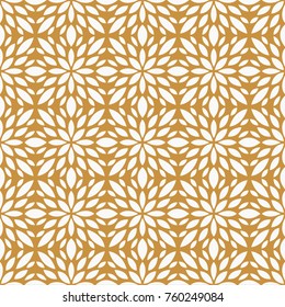 Abstract leaves seamless pattern. Mandala floral circle background.