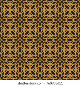Abstract leaves seamless pattern. Mandala floral circle background.