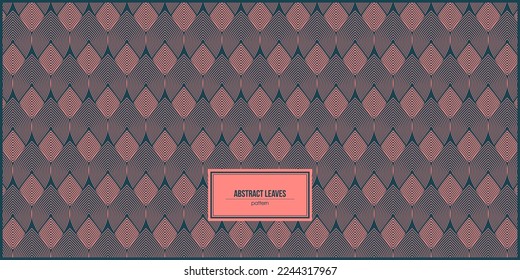 abstract leaves shape pattern lined horizontaly
