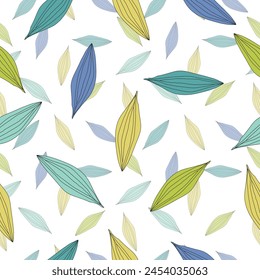 Abstract leaves surface pattern seamless background vector illustration for fashion,fabric,wallpaper and print design
