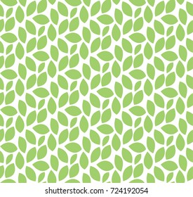 Abstrakte Blätter Tiles Nahtlose Vektorillustration Muster. Geometrische Blumenstruktur. Wiederholter Hintergrund.