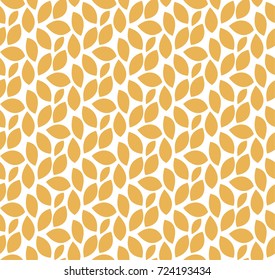 Abstract Leaves Tiles Seamless Vector Pattern. Geometric floral texture. Repeating background.