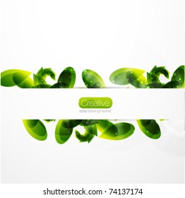 Hojas abstractas. Fondo de naturaleza del vector