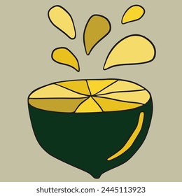 Abstract lemon,
Lemon abstraction,
Abstract citrus,
Lemon art