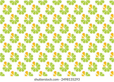 Abstract lemon fruit seamless pattern background. Lemon seamless pattern background can be used as a web banner, social media banner, wrapping paper, etc.