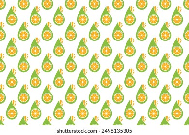 Abstractas fondo de patrón sin fisuras de fruta de limón. El fondo de patrón transparente de limón se puede usar como Anuncio de Web, Anuncio de redes sociales, papel de regalo, etc.