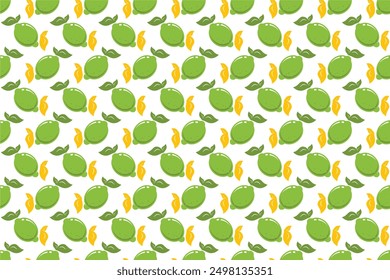 Abstract lemon fruit seamless pattern background. Lemon seamless pattern background can be used as a web banner, social media banner, wrapping paper, etc.