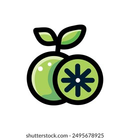Abstract lemon icon,fruit logo, vector illustration design. 