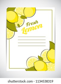 Abstract Lemon Natural Background Vector Illustration EPS10