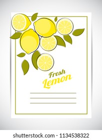 Abstract Lemon Natural Background Vector Illustration EPS10