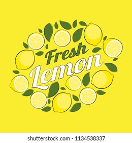 Abstract Lemon Natural Background Vector Illustration EPS10