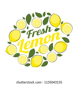 Abstract Lemon Natural Background Vector Illustration EPS10