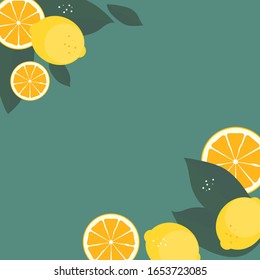 Abstract Lemon Pattern Background Vector Illustration EPS10