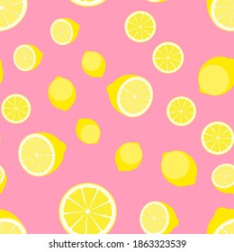 Abstract Lemon Seamless Pattern Background Vector Illustration EPS10