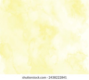 Abstract Lemon Yellow watercolor on white background.This is watercolor splash