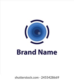 Abstract lens or camera logo template